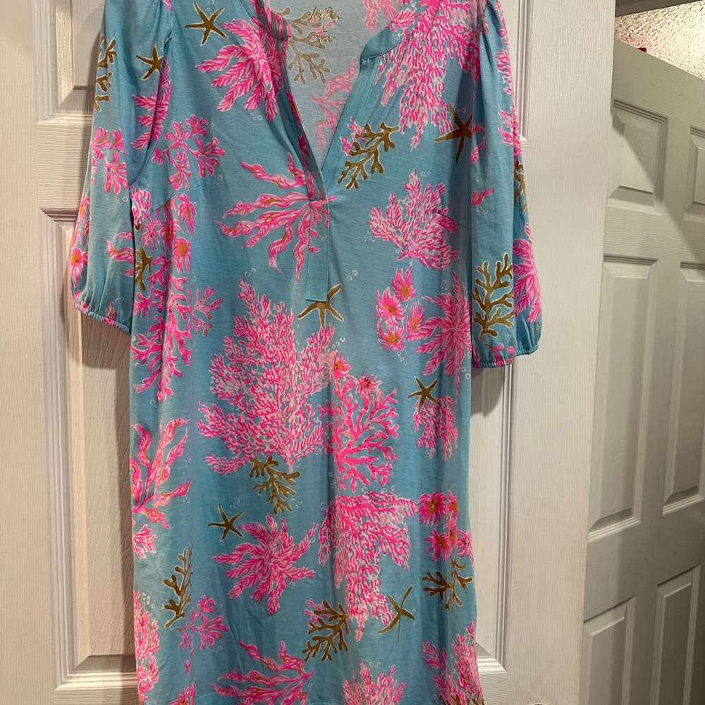 Lilly Pulitzer Multi-Color Coral Print Dress - Picture 3 of 3